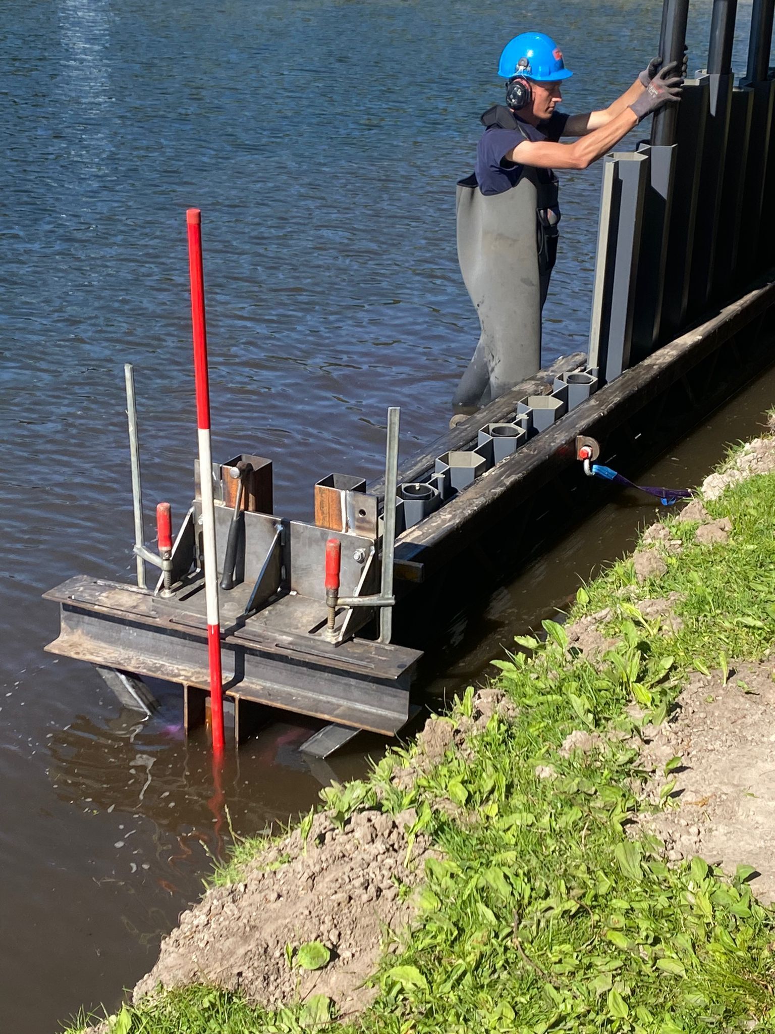 Renovatie oeverconstructie